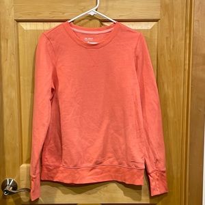Tek Gear orange sweatshirt ultra soft fleece size M
